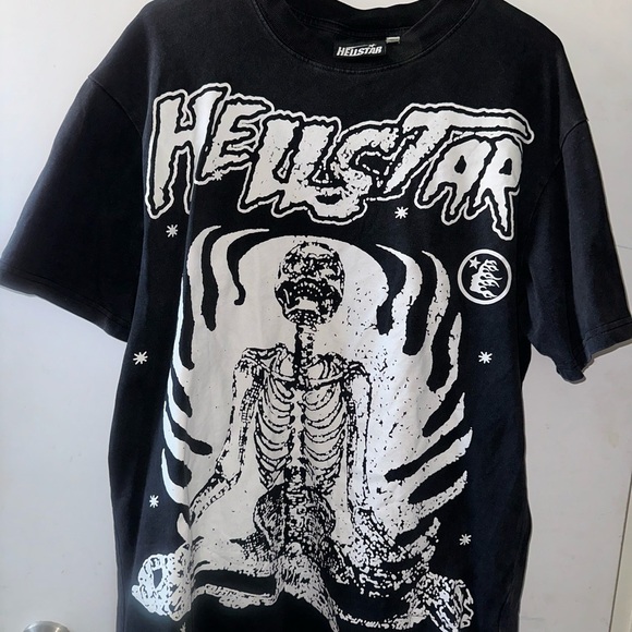 Hellstar Graphic Tee with White Print - Picture 3 of 4